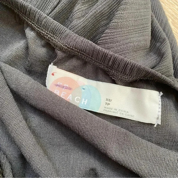 Free People FP Beach Addison Convertible Set Crop Top Maxi Skirt in Black XS - Picture 12 of 15